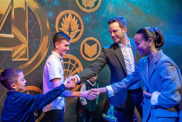 Ollie was excited to meet the stars of Guardians of the Galaxy during his Make-A-Wish visit to Disneyland Paris