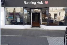 An example of a high street banking hub - this one is in Kilkeel, County Down. Credit Cash Access UK