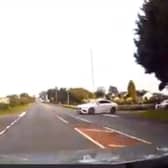 Shocking dash cam footage shows near miss at Trummery Crossroads