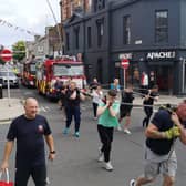 Firefighters and volunteers took part in the physical challenge on Saturday, August 19 in a bid to raise funds for the Fire Fighters’ Charity, alongside other worthy local causes. Photo: Alistair Carmichael
