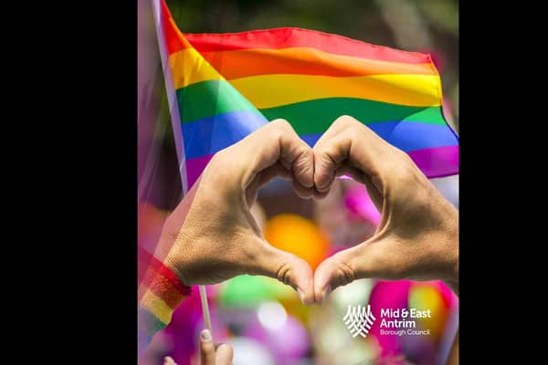 People in Mid and East Antrim are being invited to nominate any amazing individuals and organisations who support the local LGBTQIA+ community. Image courtesy of Mid and East Antrim Borough Council