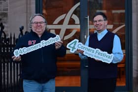 Co-founders Reverend Steve Stockman and Father Martin Magill. Picture: Pacemaker