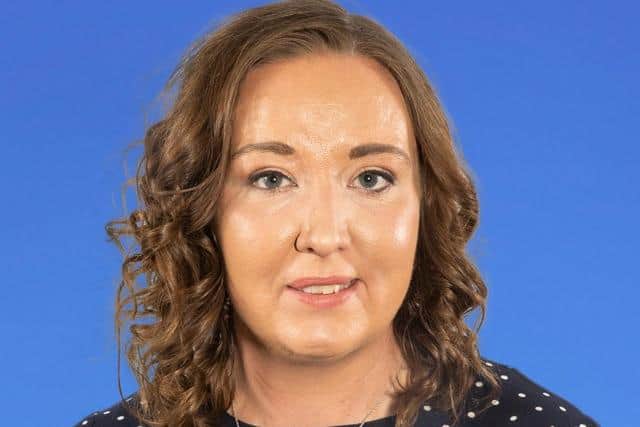Alliance Cllr Claire Kemp asks for review of equality screening questions. Pic credit: McAuley Multimedia