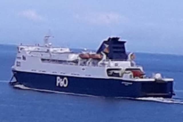 Concern was voiced at council over the proposed location of the wind turbines in relation to the Larne to Cairnryan ferry route (stock image). Photo: Local Democracy Reporting Service