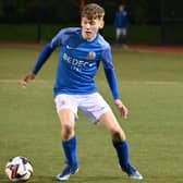 Harry in action for Glenavon.