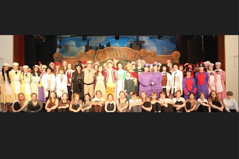 The full cast of Ballyclare High's Chitty Chitty Bang Bang.