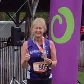 Deborah Archibald at the Ottawa Fall Colours 10k. Credit David McGaffin