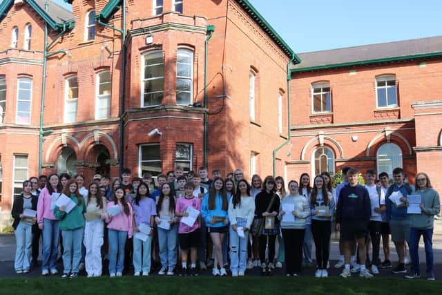 Pupils at Friends' School Lisburn were delighted to receive their GCSE results. Pic credit: Friends School Lisburn