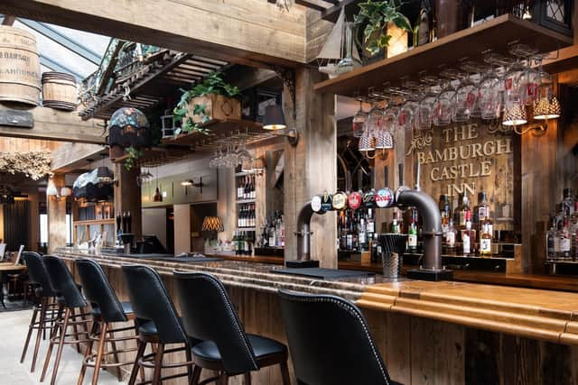 The new atrium bar inside The Bamburgh Castle Inn (photo: Tracey Bloxham)