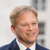 Defence Secretary Grant Shapps speaks to the media outside BBC Broadcasting House in London, after appearing on the BBC One current affairs programme, Sunday with Laura Kuenssberg. Photo: Maja Smiejkowska/PA Wire