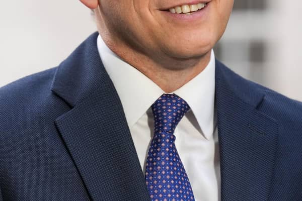 Defence Secretary Grant Shapps speaks to the media outside BBC Broadcasting House in London, after appearing on the BBC One current affairs programme, Sunday with Laura Kuenssberg. Photo: Maja Smiejkowska/PA Wire