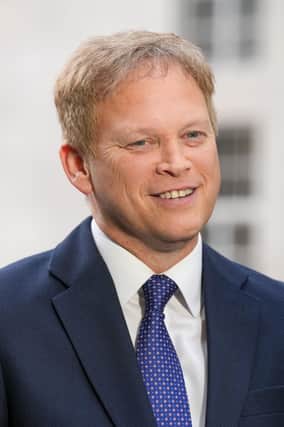 Defence Secretary Grant Shapps speaks to the media outside BBC Broadcasting House in London, after appearing on the BBC One current affairs programme, Sunday with Laura Kuenssberg. Photo: Maja Smiejkowska/PA Wire