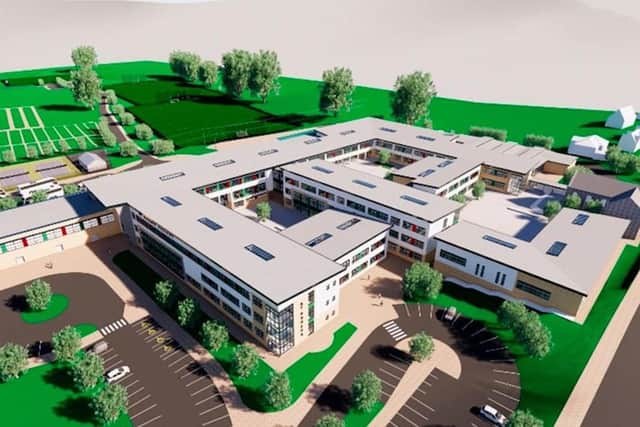 An architect's image of the new building at St Ronan's College in Lurgan, Co Armagh.