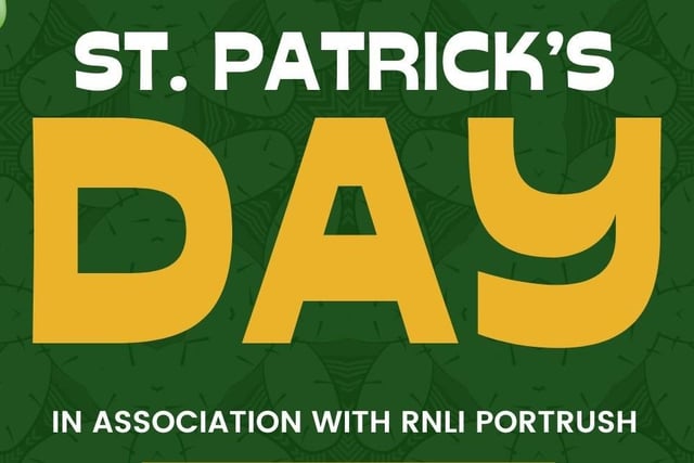 There will be a St Patrick's Celebration in Portrush Yacht Club on Sunday, March 17 from 3-8pm, to raise funds for Portrush RNLI. Ticket ONLY - purchase directly from RNLI Portrush Fundraising Team.Celebratory event featuring live music, Irish Dancing and Raffle. Tickets priced at £15pp. Price includes stew with wheaten and a pint of Guinness/Tennents, glass of house wine or soft drink.