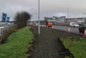 Works underway in the Scullions Road area of Mallusk.