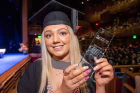The Award for Personal Achievement and Commitment in HND Hair and Beauty Management went to Rebecca Cooke at NWRC’s Higher Education Graduation Ceremony