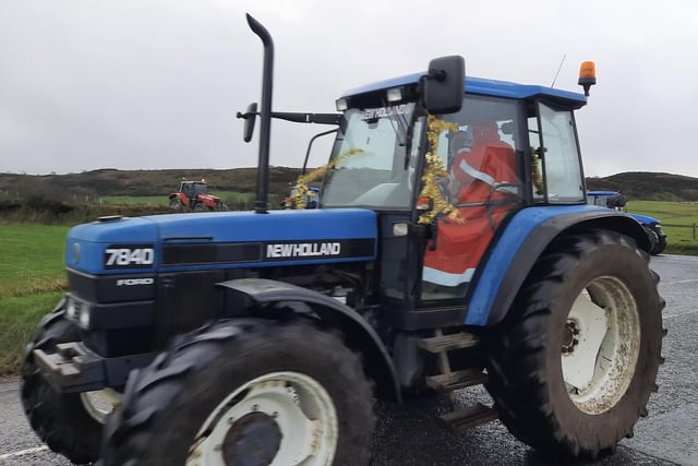 Santa swapped his sleigh for a New Holland