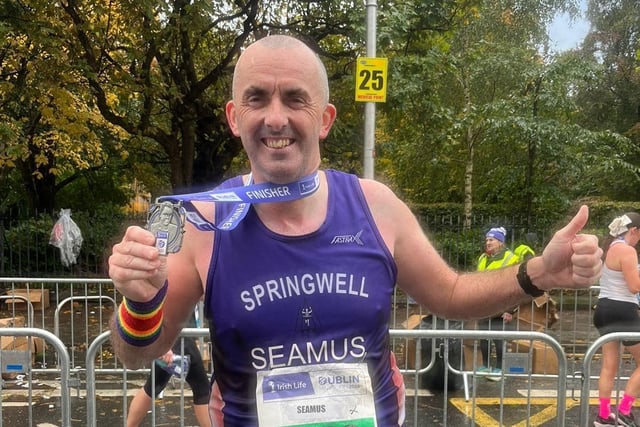 Seamus McAteer at the Dublin City Marathon