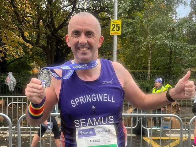 Seamus McAteer at the Dublin City Marathon