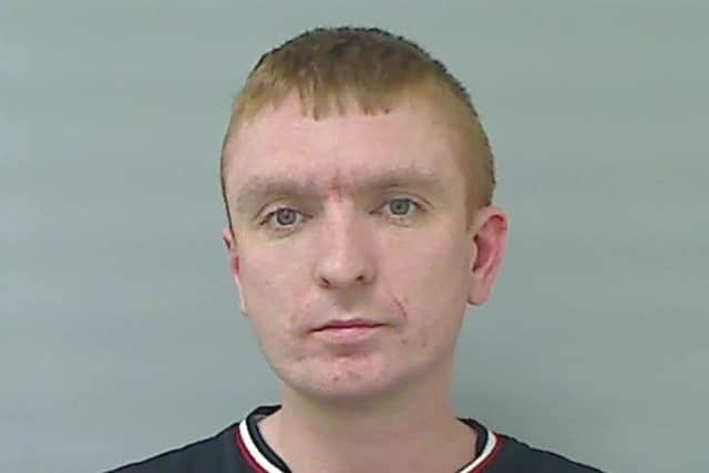 Sam McCaughey custody image. Picture: released by PSNI