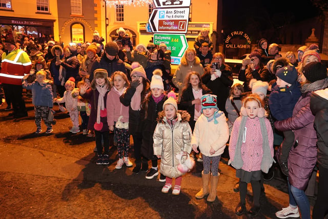 Pictured at the switching on of Ballycastle Christmas Lights held on Thursday night