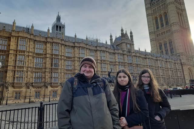 Ulidia Integrated College students visited the House of Lords.