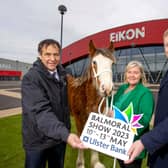 Ulster Bank’s Senior Agricultural Manager, Cormac McKervey; RUAS Operations Director, Rhonda Geary and Ulster Bank’s Head of NI, Mark Crimmins gathered recently at Balmoral Park to announce that Ulster Bank will return as the principal sponsor of the 2023 Balmoral Show.