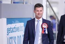 DUP MLA Jonathan Buckley says the UK's immigration policy can't be "held hostage" by the Republic of Ireland. Photo by Philip Magowan / Press Eye : General election 2024
