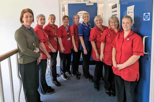Our Lurgan District Nurse Integrated Care Team (ICT) have been shortlisted as finalists in the Families First Healthcare Heroes Awards. The awards, which take place on November 11, celebrate the work of healthcare professionals and will take place in the Titanic Building in Belfast.