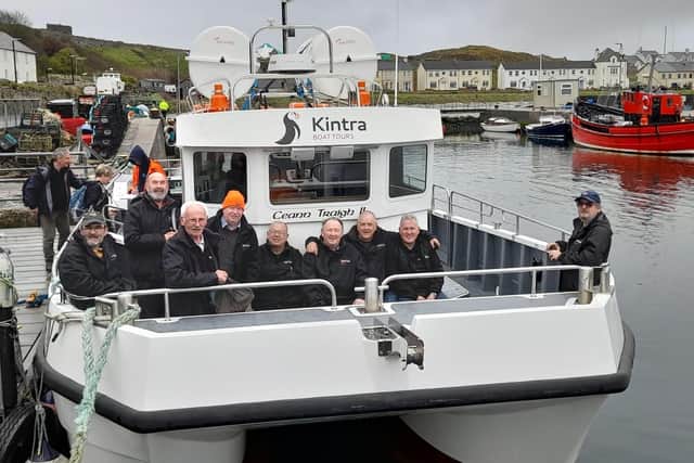 A successful trip to Rathlin for men's shed members