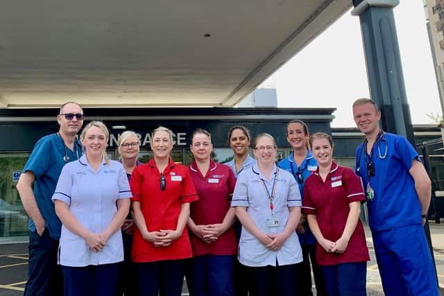 Lagan Valley Hospital Cardiac Centre Team. Pic credit: SEHSCT
