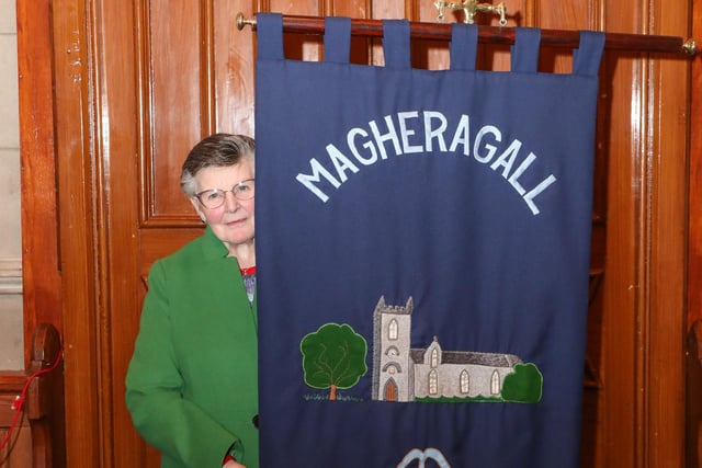 Doreen Lindsey from Magheragall Mother's Union at the 80th anniversary service