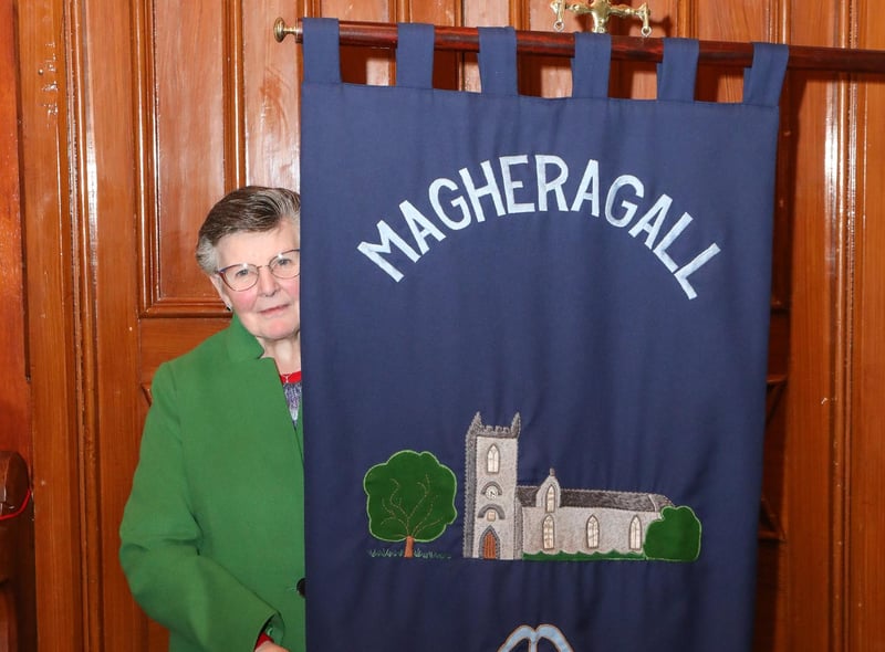Doreen Lindsey from Magheragall Mother's Union at the 80th anniversary service