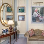 A painted portrait of His Majesty King Charles III, painted by artist Gareth Reid. The painting is included in the new re-hang of Irish Art in the State Drawing Room at Hillsborough Castle and Gardens. Pic credit: Brian Morrison