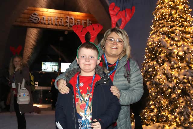 Emma and Ollie Dallas (8) from Cookstown who enjoyed the trip to Lapland.