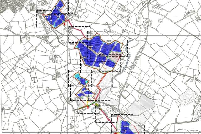 The solar farm will be significant in scale. Credit: ABC planning portal