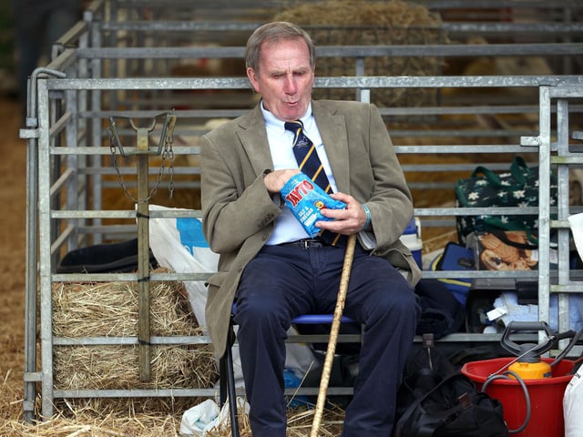 Snack break at the Balmoral agricultural show.