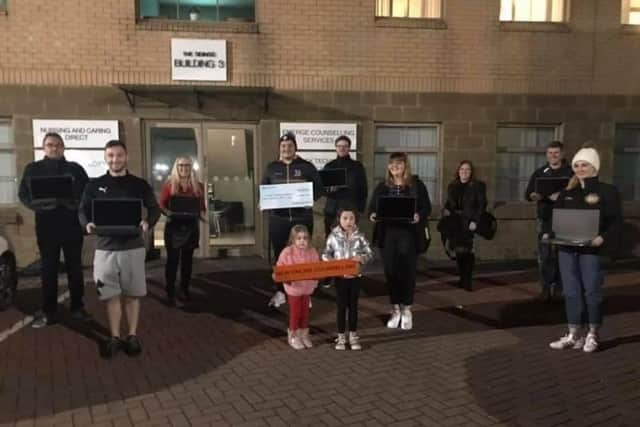 Lambeg Orange and Blue Flute Band have been supporting Emerge Counselling Services for the last three years and their donations have been invaluable for the local charity