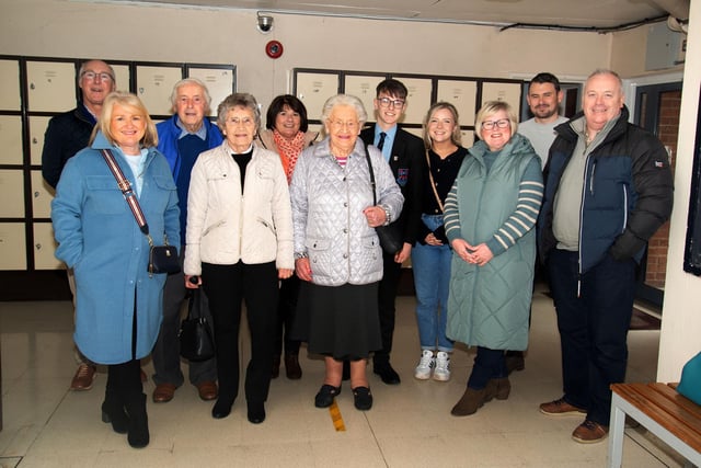 Guests enjoy their tour of Portadown College as part of the centenary celebrations.