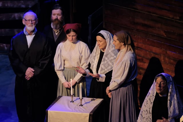 One of the scenes from Ballywillan Drama Group's Fiddler on the Roof which runs in the Riverside Theatre in Coleraine until May 4.