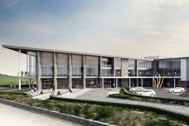 Plans for the proposed Merrow Hotel & Spa development on the Ballyreagh Road, Portstewart are continuing to move forward, according to the company behind the project. Given it’s location on the North West 200 start finish line, it is fitting that the Merrow Hotel & Spa will become the new home for the NW200 team, and will also offer exhibition space for the world famous road race. Computer generated image of the proposed Merrow Hotel & Spa