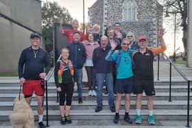 Stephen and Greg getting ready to set off on their run in aid of Lisburn Cathedral. Pic credit: Stephen McLoughlin