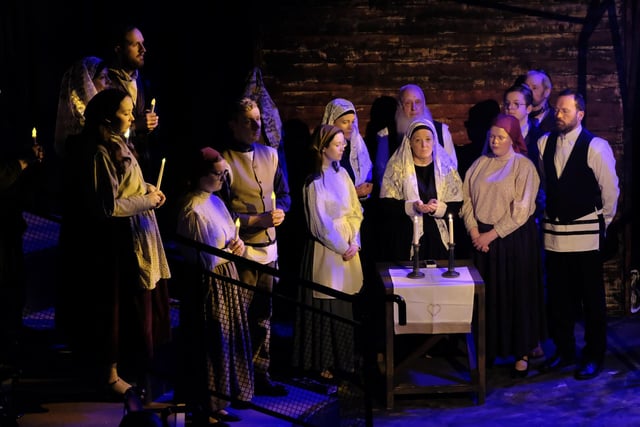 One of the scenes from Ballywillan Drama Group's Fiddler on the Roof which runs in the Riverside Theatre in Coleraine until May 4.