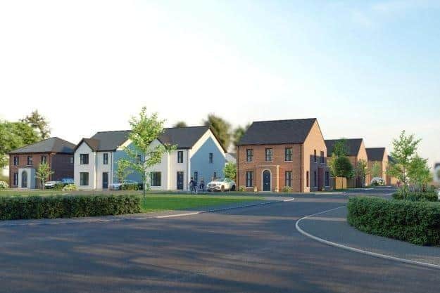 A CGI of what the new Derrymacash housing development will look like. Credit: ABC Planning portal