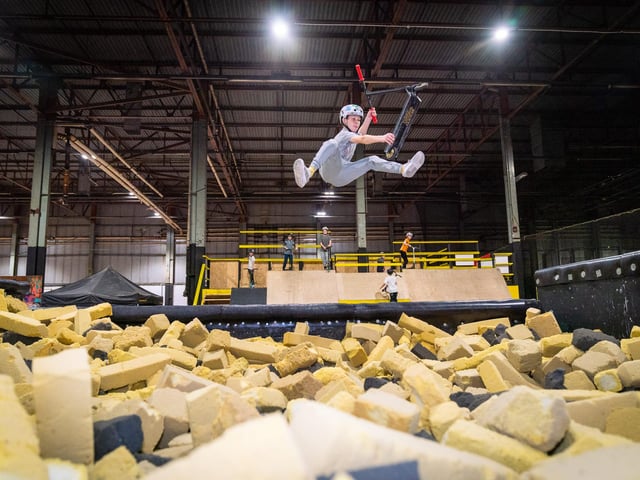 As one of the only of its kind, Thunder Park’s indoor skatepark is a notable organisation in Northern Ireland’s sports industry, providing the ultimate venue for thrill seekers.
Offering a unique range of ramps and equipment, this skatepark is suitable for BMX, skateboarding, inline rollerblade, quad skate, stunt scooter, freestyle MTB & wheelchair FMX, as well as having the only foam pit and RESI ‘soft’ ramp in all of Ireland.
For more information, go to thunderactionsports.com