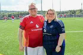 Event organisers Michael Steinberg and wife Kylie Steinberg who lost their twin boys in July 2023 and set up Two of a Kind to raise funds for local charities.