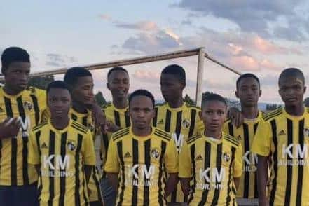 Kitted out...the Mzansi Soccer Academy team.