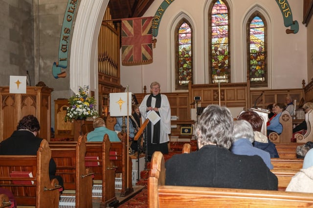 The Rev Nicholas Dark addressing the congregation. Pic by Norman Briggs, rnbphotographyni
