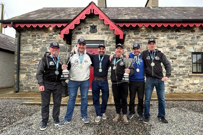 Lurgan Coarse Angling Club members with their medals after being crowed World Feeder Clubs Champions on Muckno, Castleblayney, Co Monaghan at the weekend.