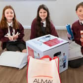 Kilrea Primary School children with their STEAM box